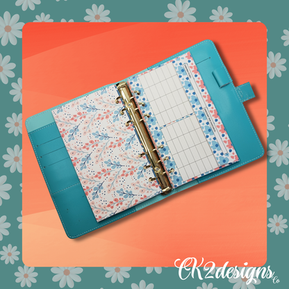Cash Envelopes, Bright Florals  — Set of 5 | Available with or without 6-hole punch