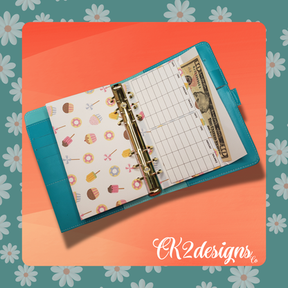 Cash Envelopes, Cotton Candy — Set of 5 | Available with our without 6-hole punch