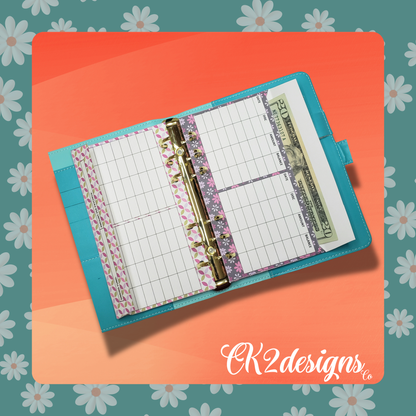 Cash Envelopes. Pink Purple Pack 2 — Set of 5 | Available with or without 6-hole punch