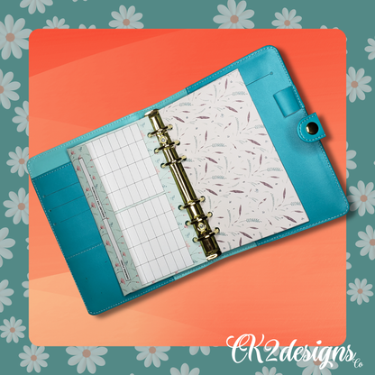 Cash Envelopes, Watercolor Florals — Set of 5 | Available with or without 6-hole punch