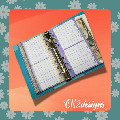 Cash Envelopes, Whimsical Pastels — Set of 5 | Available with or without 6-hole punch